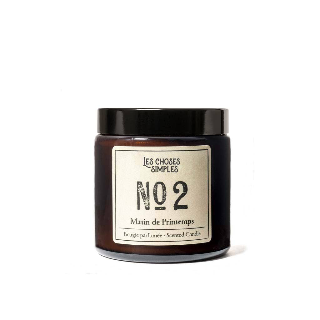 Petite bougie parfumée à la cire de soja -Nr2 (lin)