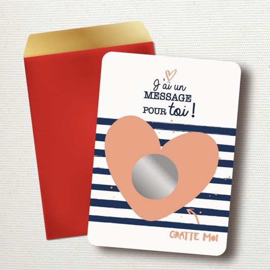 Carte à gratter : Je t'aime Maman ! ( En supplément)