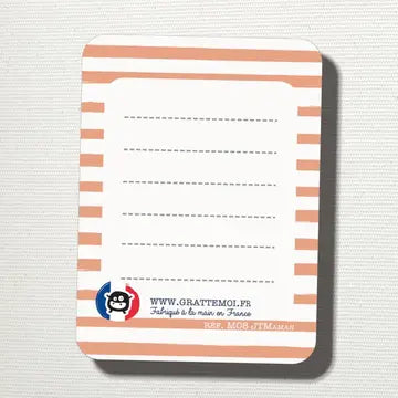 Carte à gratter : Je t'aime Maman ! ( En supplément)