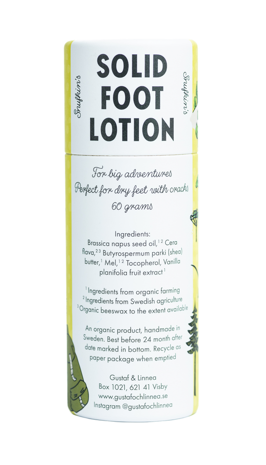 Baume Pieds solide de Snufkin Bio - Gustaf och Linnea | Cosmétique Naturel
