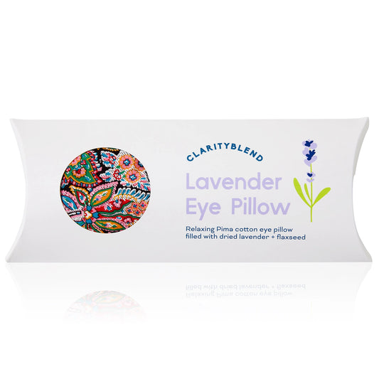 Coussin relaxant pour les yeux à la lavande, motif cachemire rouge